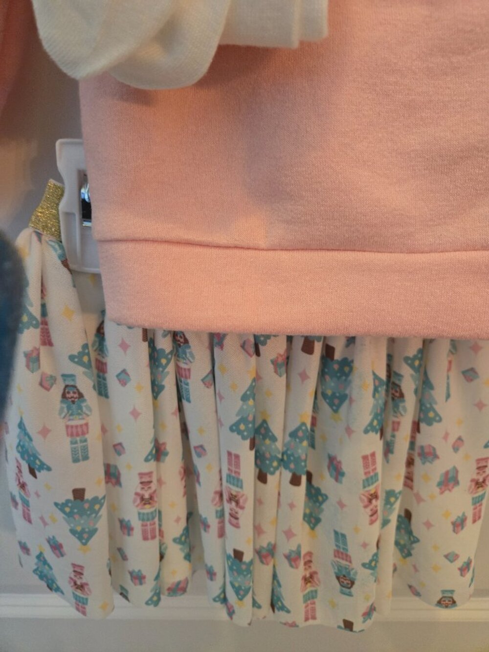 Nannette NWT Girls 2T Pink Nutcracker Christmas Outfit Skirt Top & Tights - Picture 5 of 8